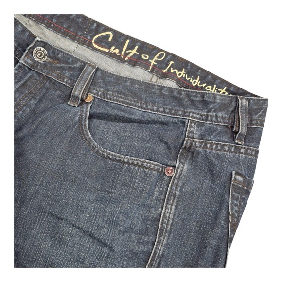 Cult‎ Of Individuality Jeans Rocker Slim Fit 607-113E Dark Wash Men's 38x34 - Picture 1 of 8